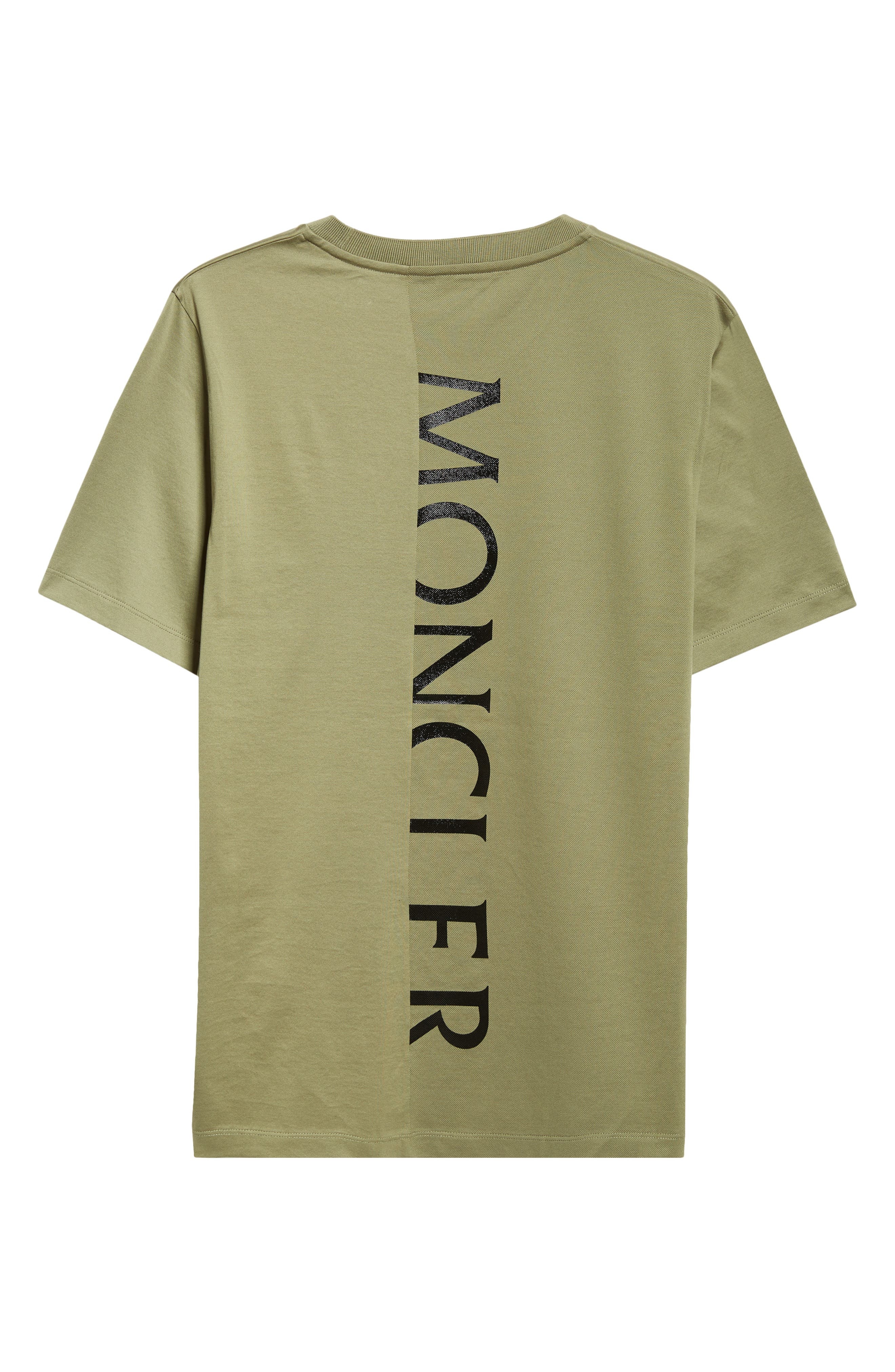 Moncler Logo Patch Graphic T-Shirt in Smokey Olive at Nordstrom - 7