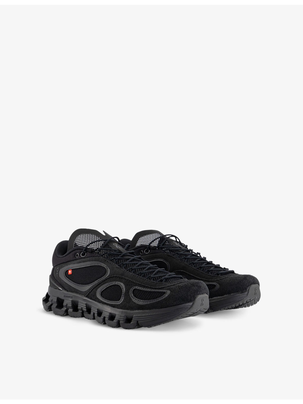 Cloud X FKA Mesh and Faux-Suede Low-Top Trainers - 3