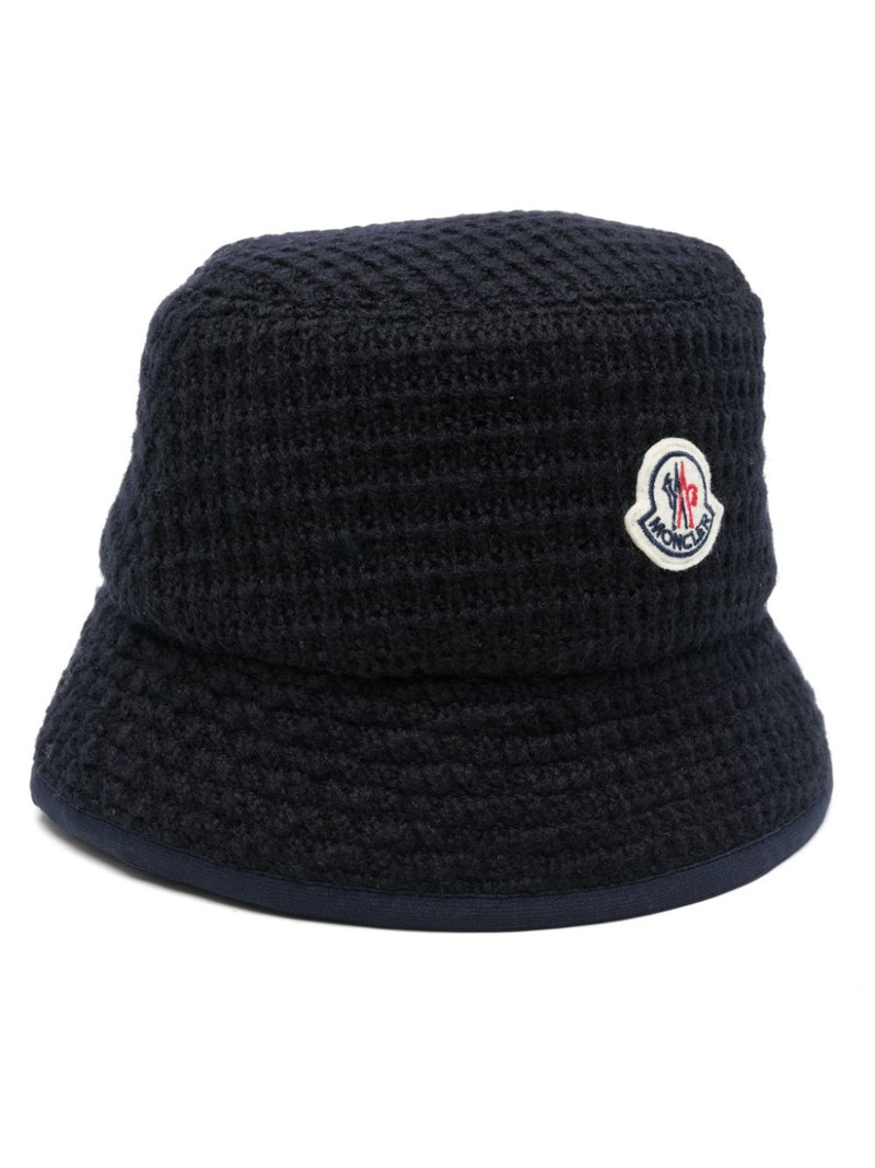 logo-patch bucket hat 1