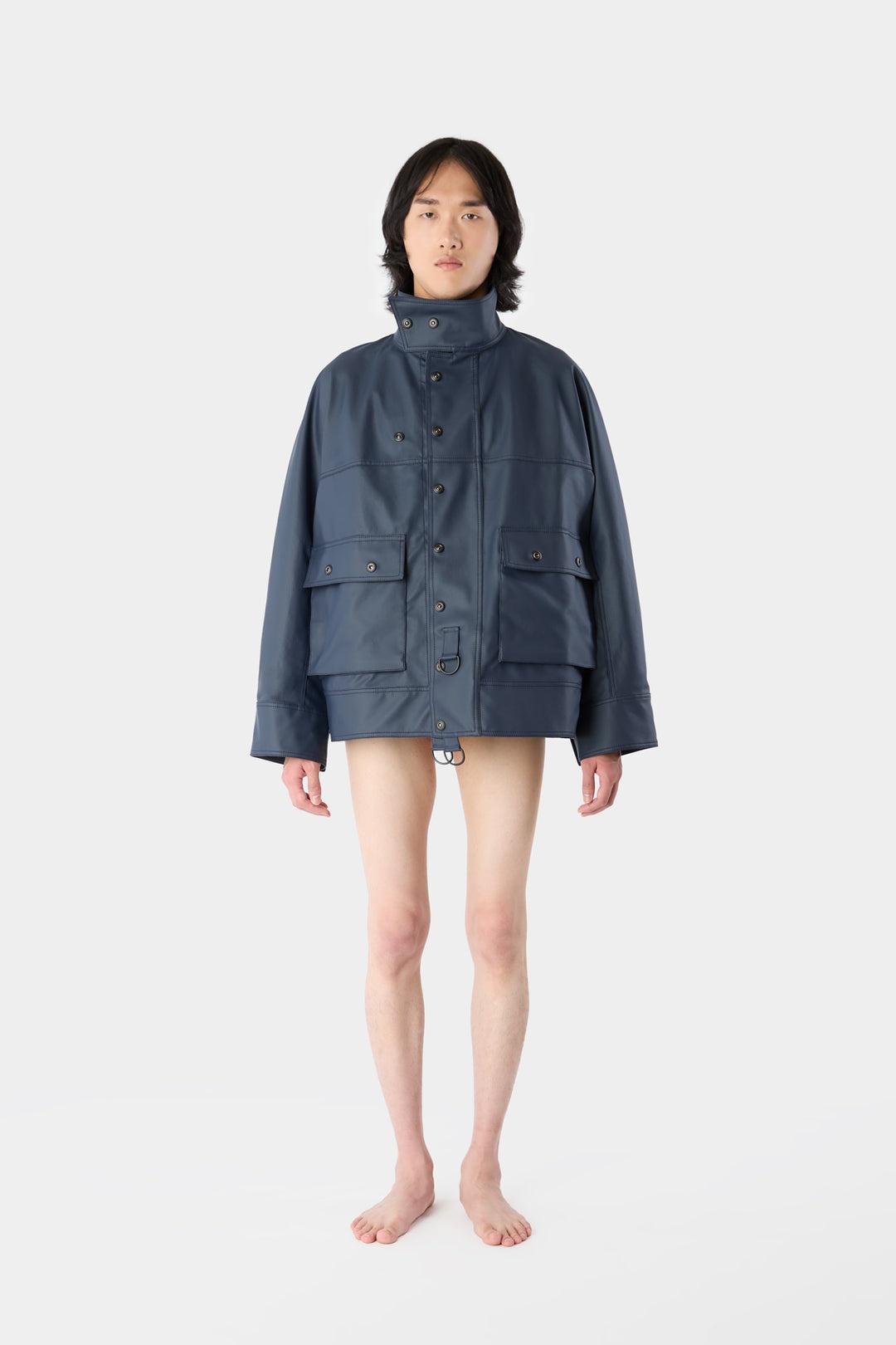 SHORT PINO JACKET / dark navy - 5