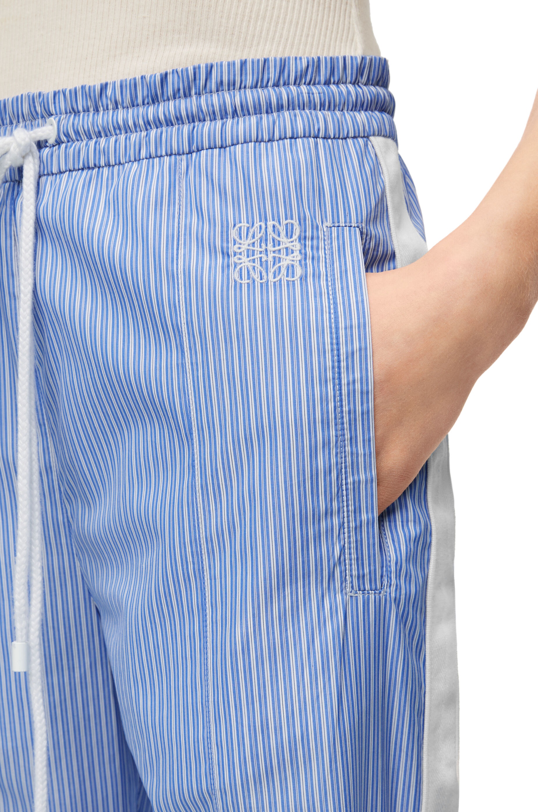Tracksuit trousers in striped cotton - 5