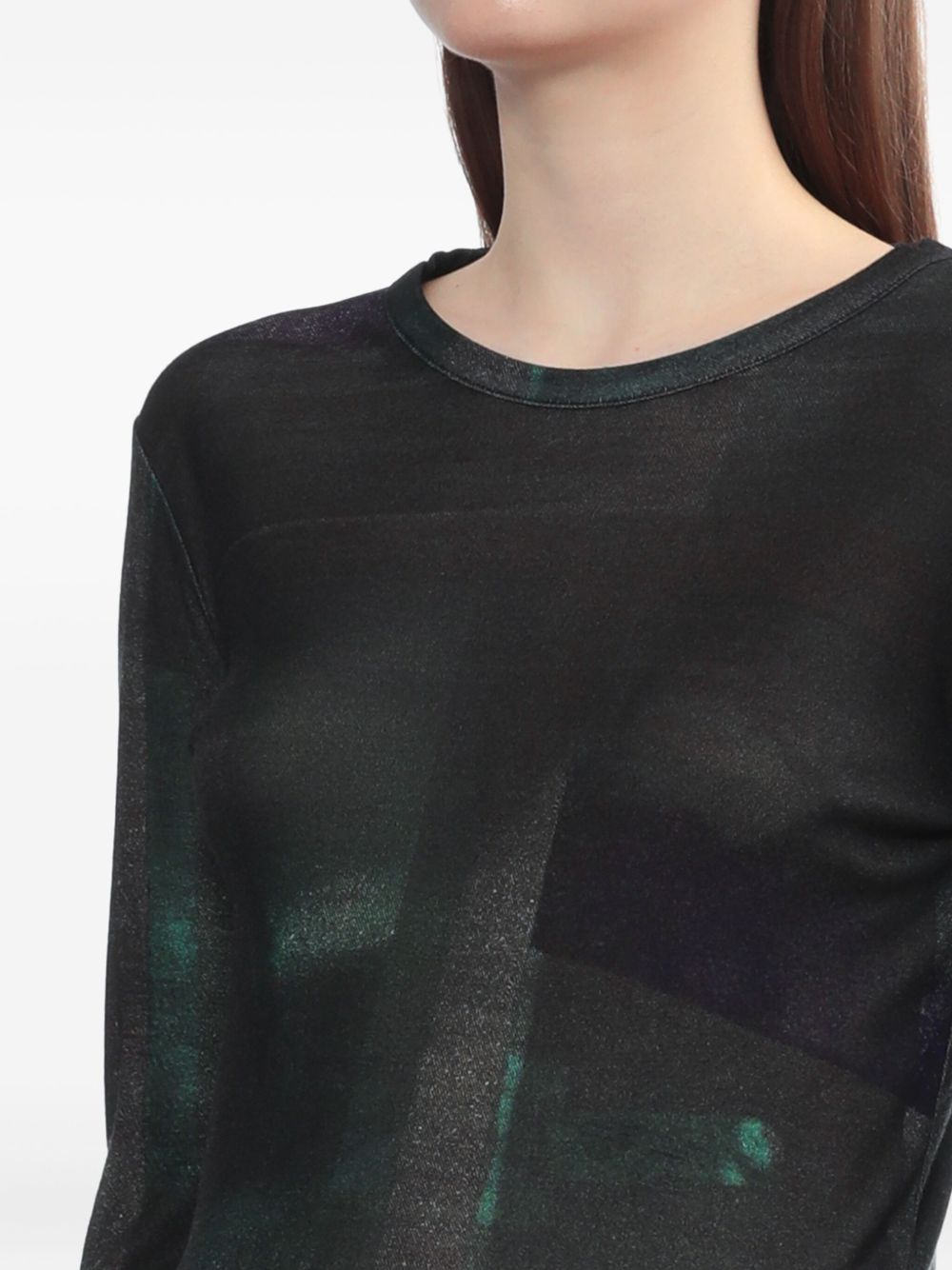 printed long-sleeve T-shirt - 5