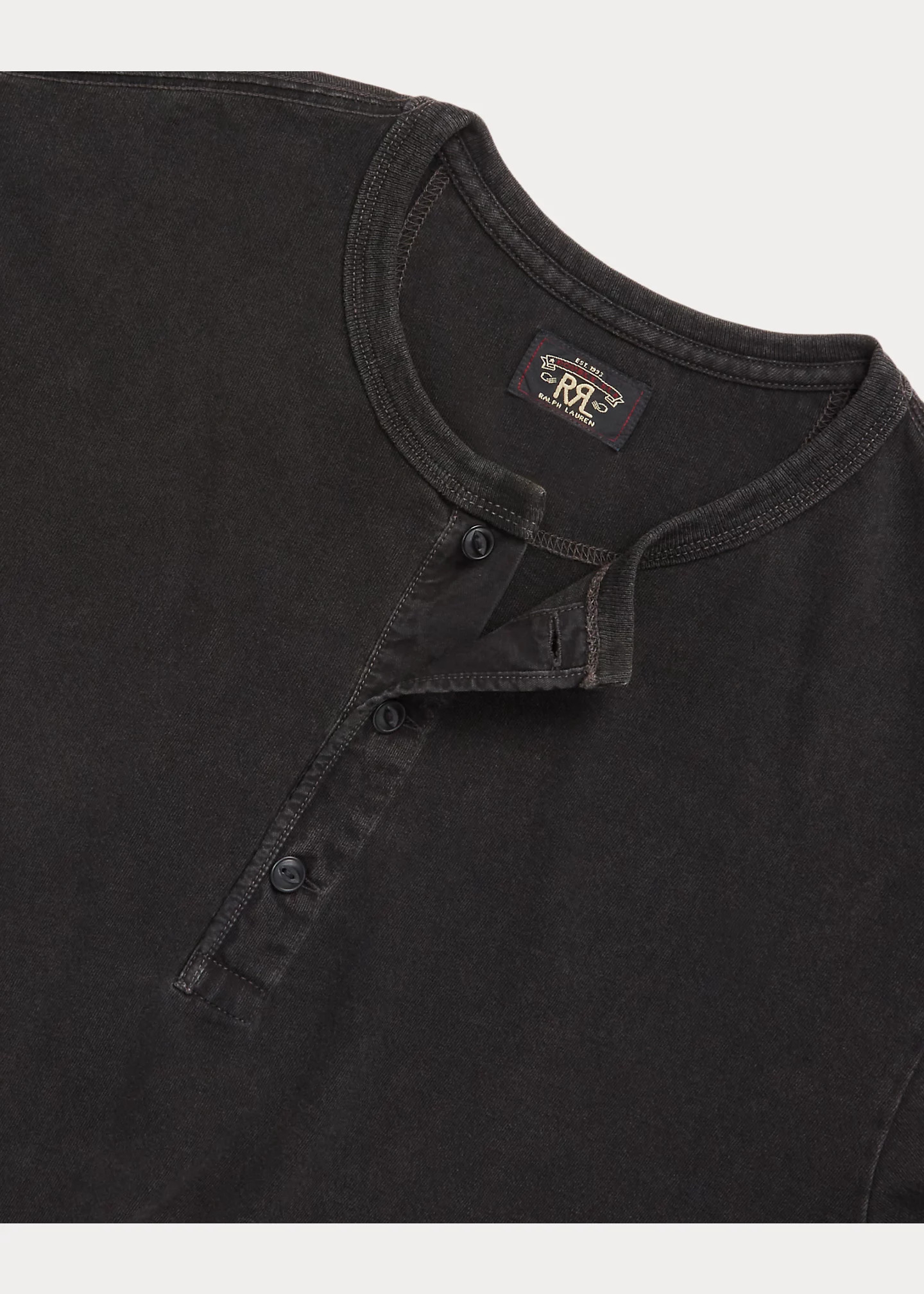 Indigo Jersey Henley Shirt - 4