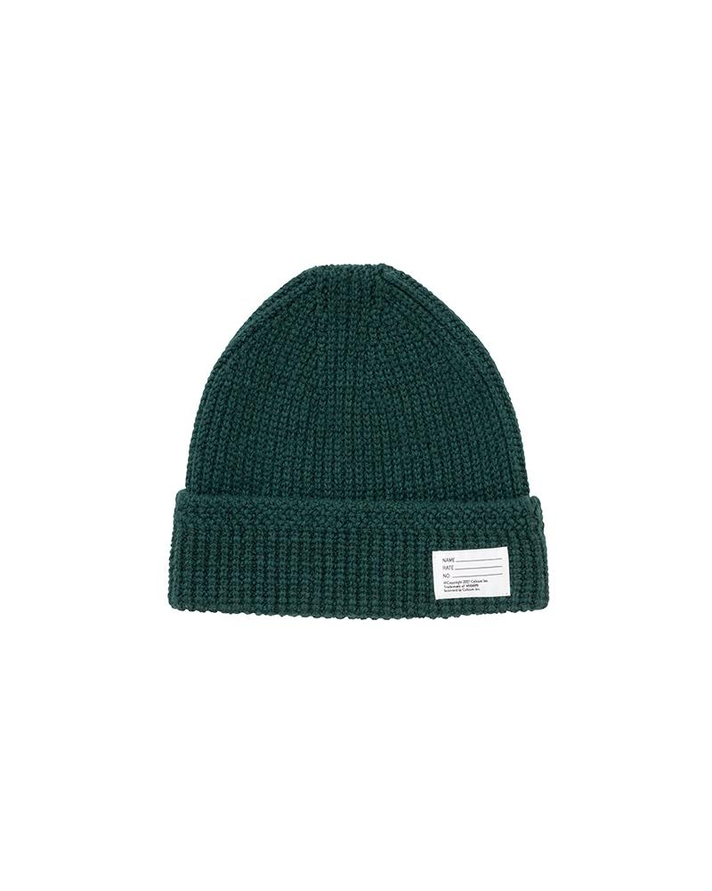 KNIT BEANIE (W/WS) GREEN - 1