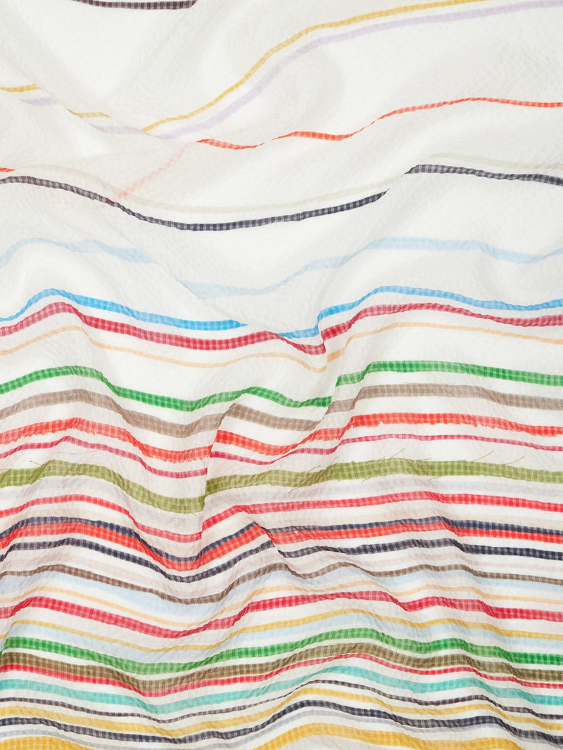 Painted Stripe silk scarf 4