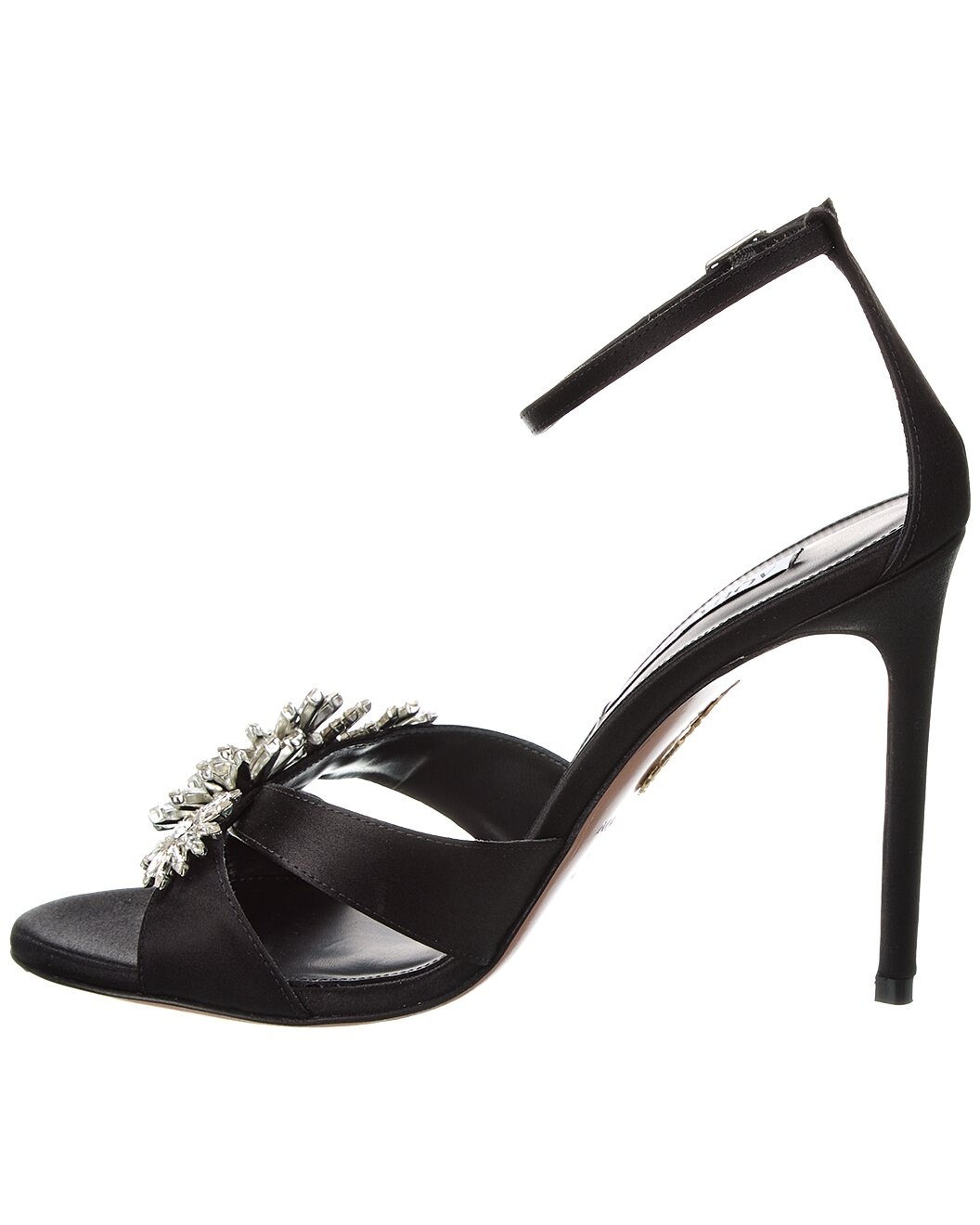 Aquazzura Crystal Margarita 105 Satin Sandal - 2