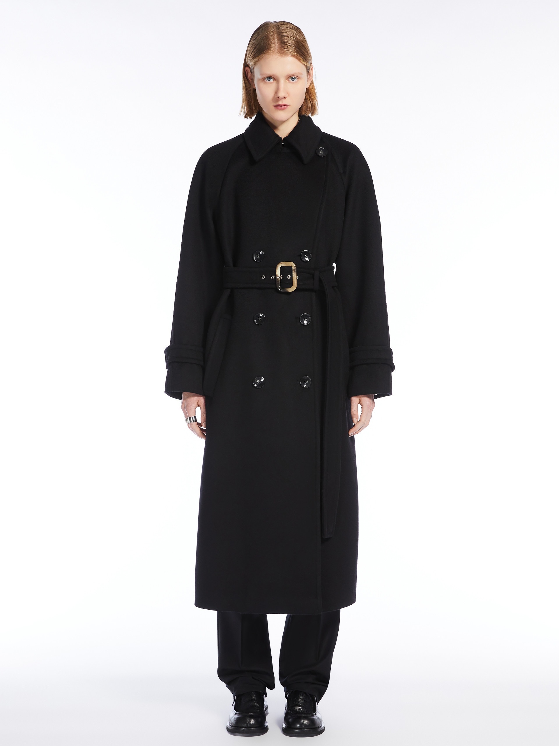 LEANDRO Double-breasted pure wool coat - 3