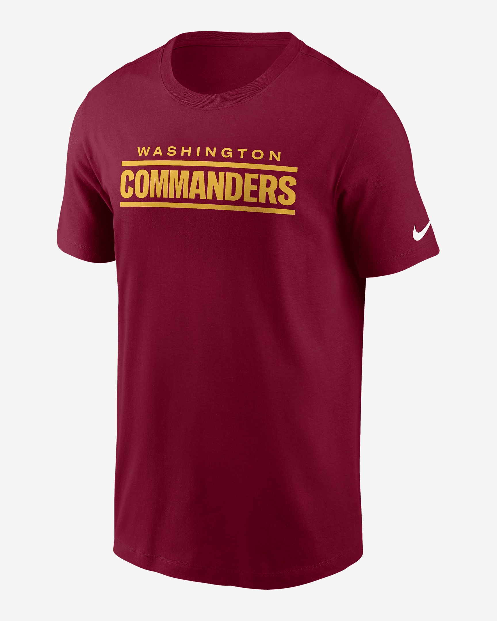 Washington Commanders Primetime Wordmark Essential Nike Men's NFL T-Shirt - 1