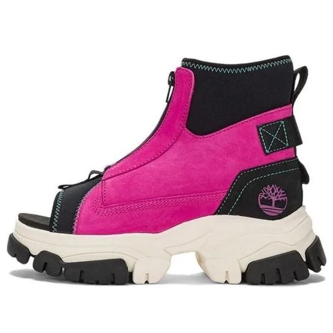(WMNS) Timberland Adley Way Peep Toe Boot Sandals 'Very Berry' A5W3G - 1