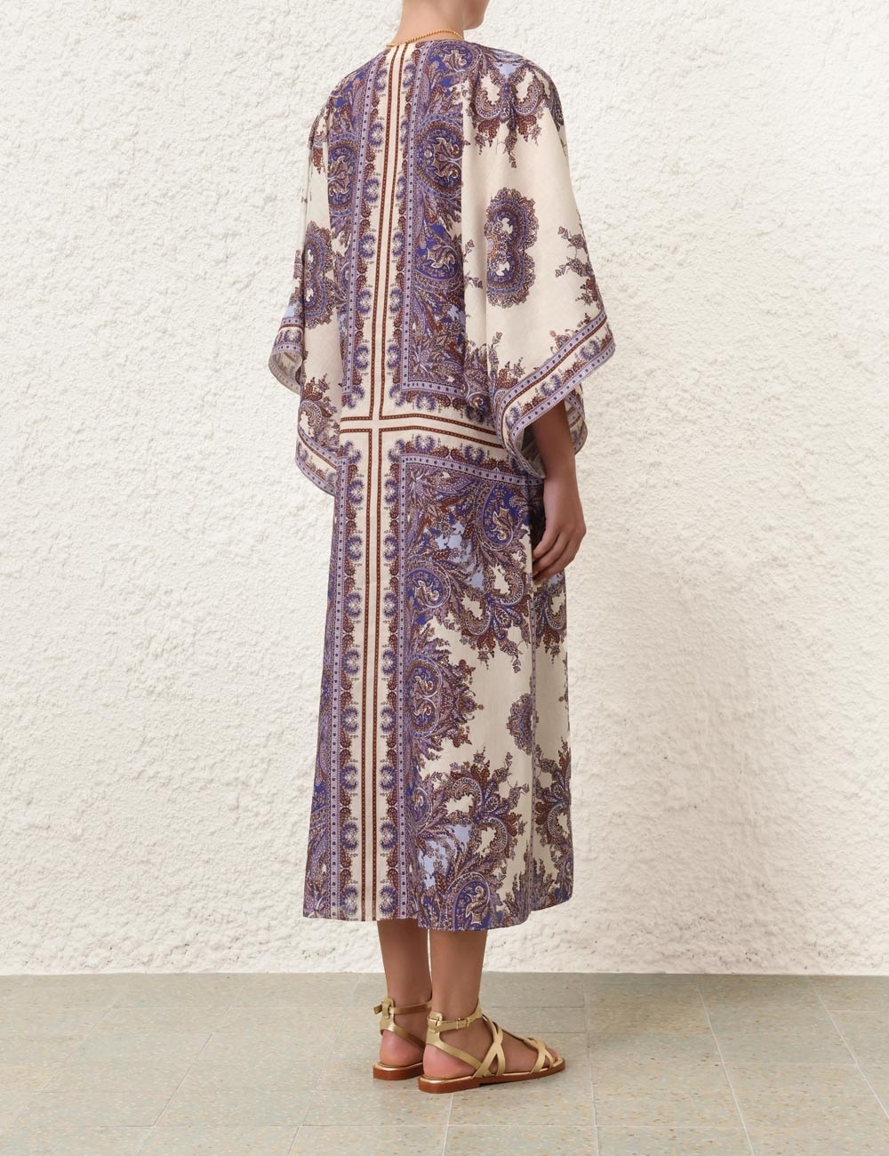 OTTIE KAFTAN MIDI DRESS - 4