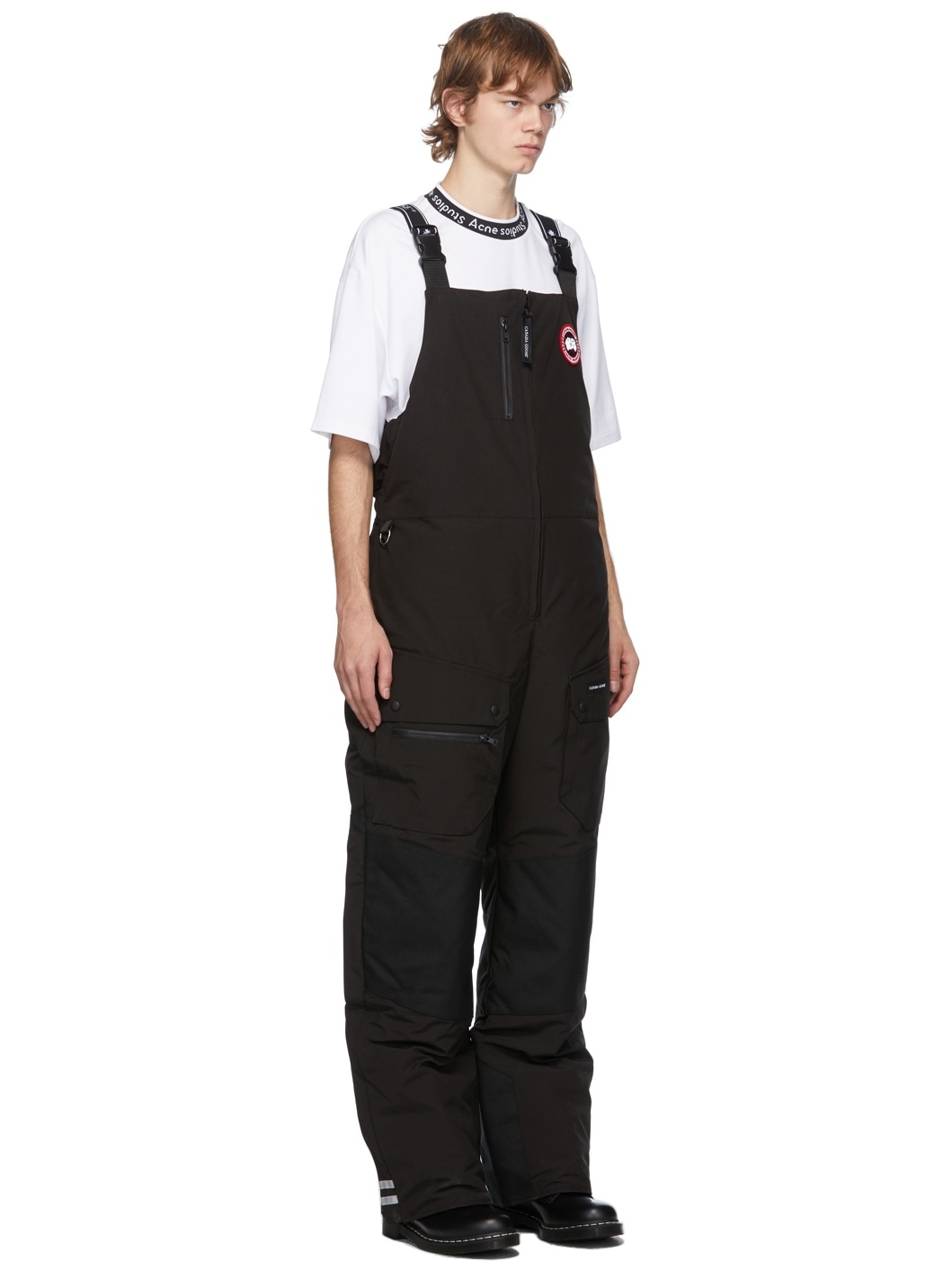 Black Down Tundra Bib Overalls - 2