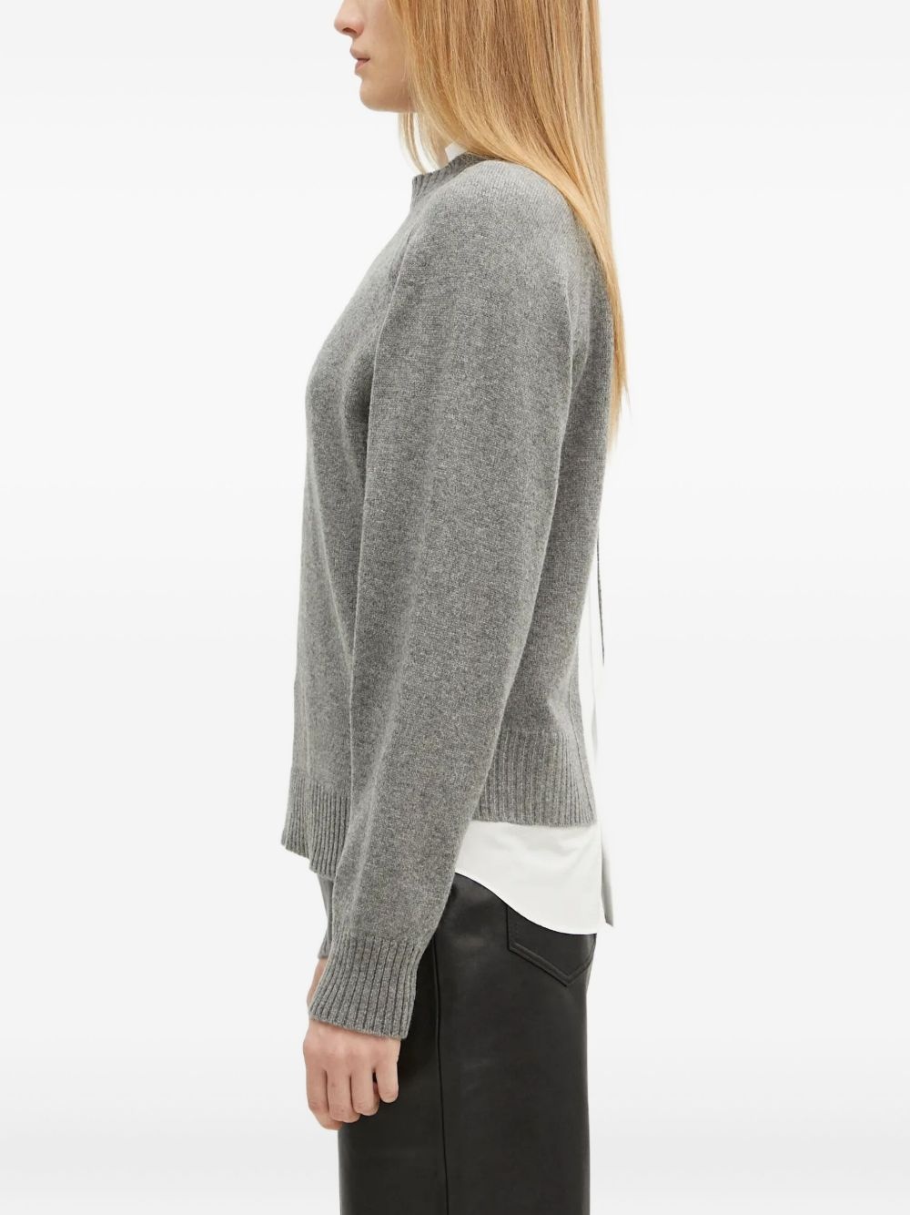 raglan-sleeve button-detail jumper - 2
