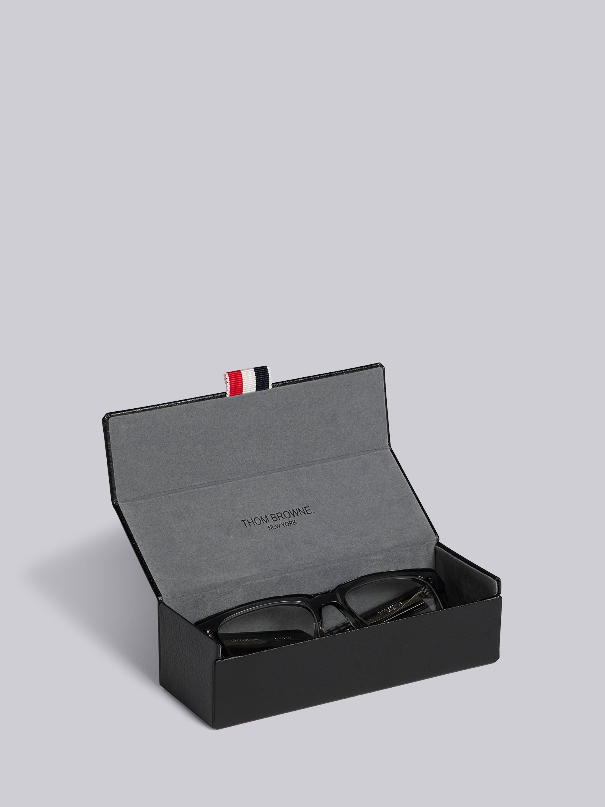 TB715 - Satin Crystal Grey Square Glasses - 5