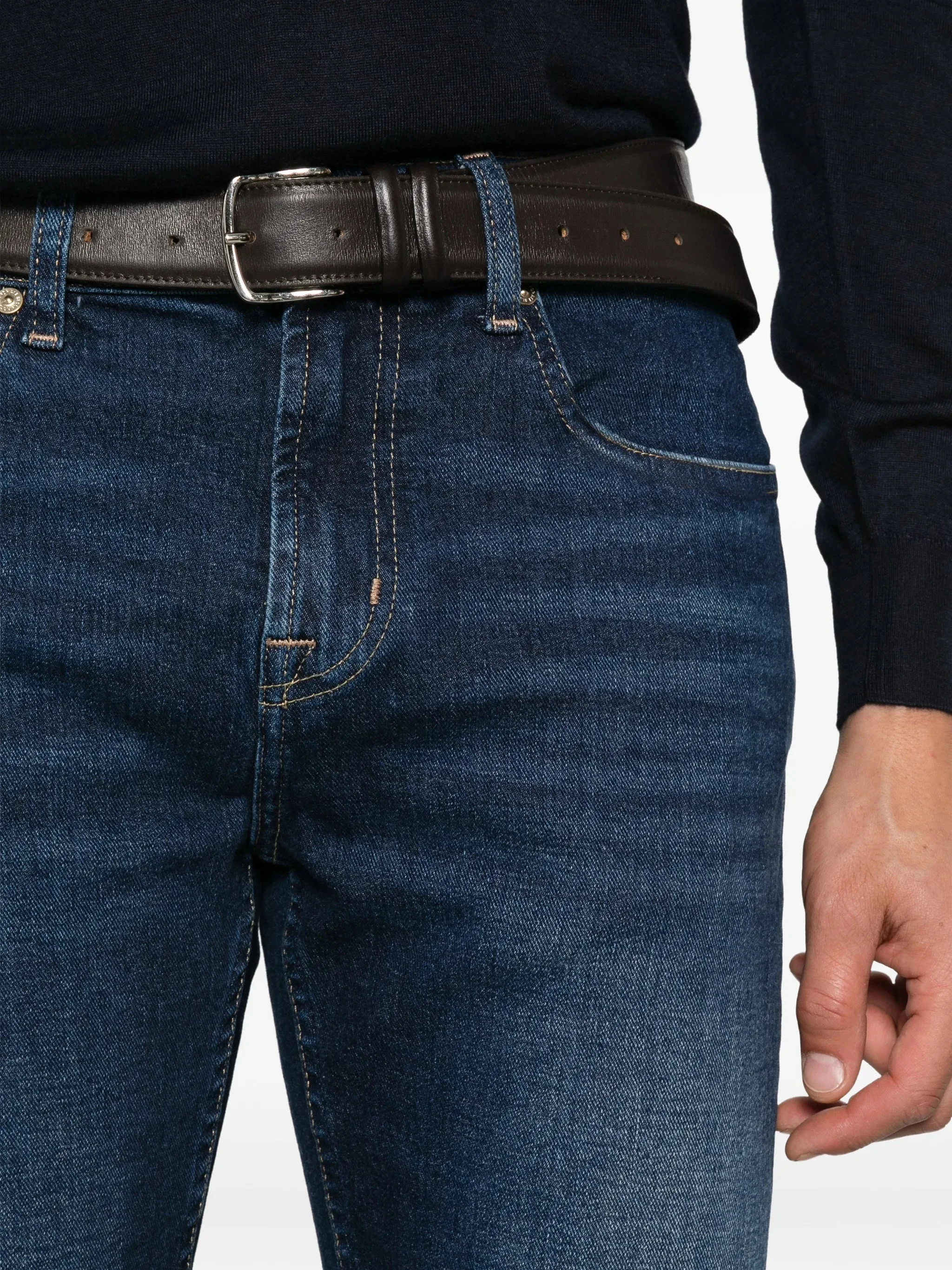 7 For All Mankind Faded-effect Jeans - 1