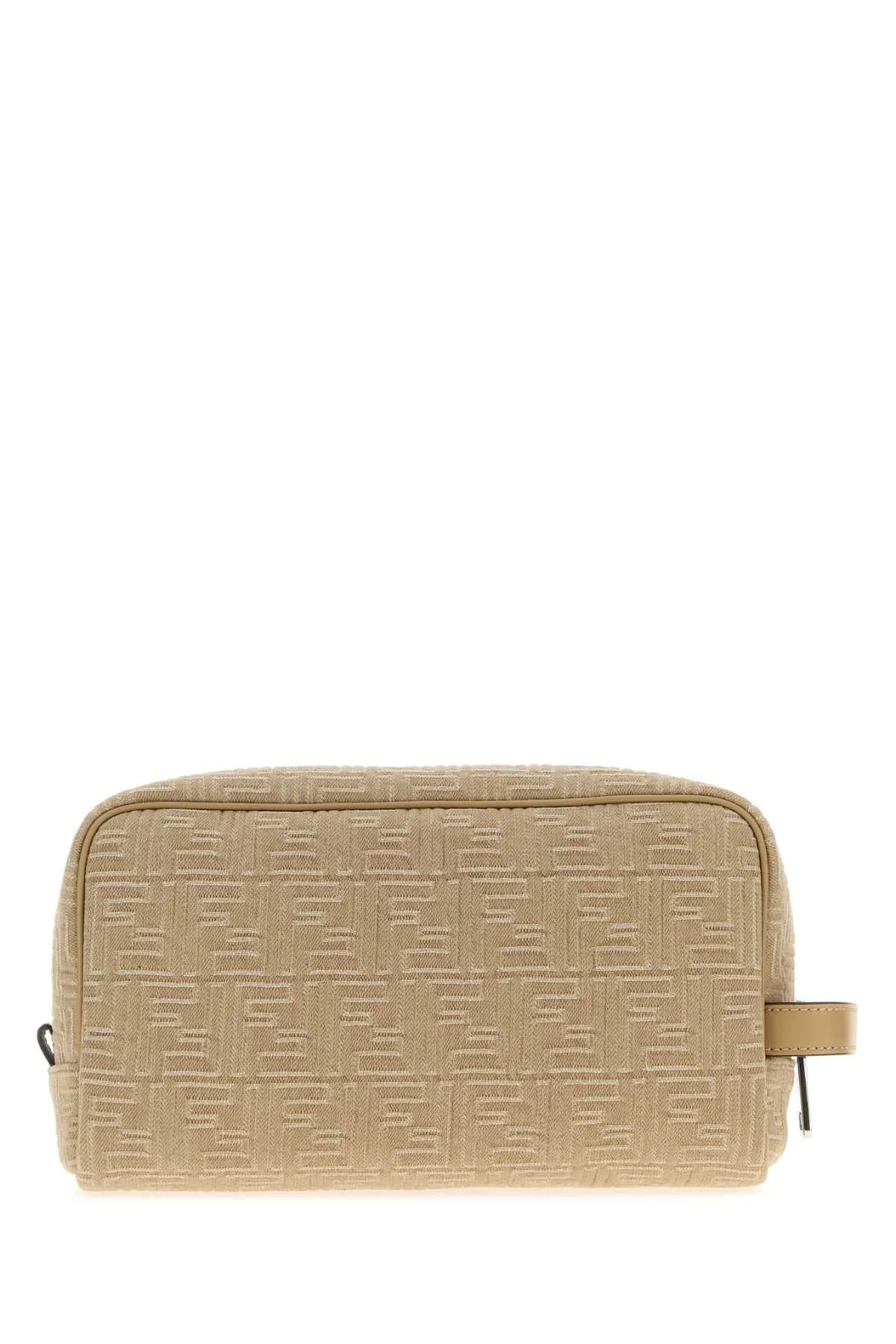 Fendi Men Embroidered Denim Beauty Case - 1