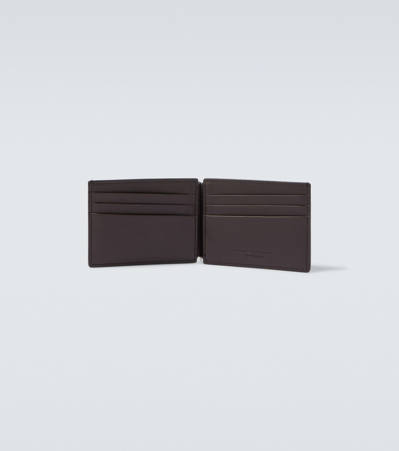 Brunello Cucinelli Logo debossed leather wallet outlook