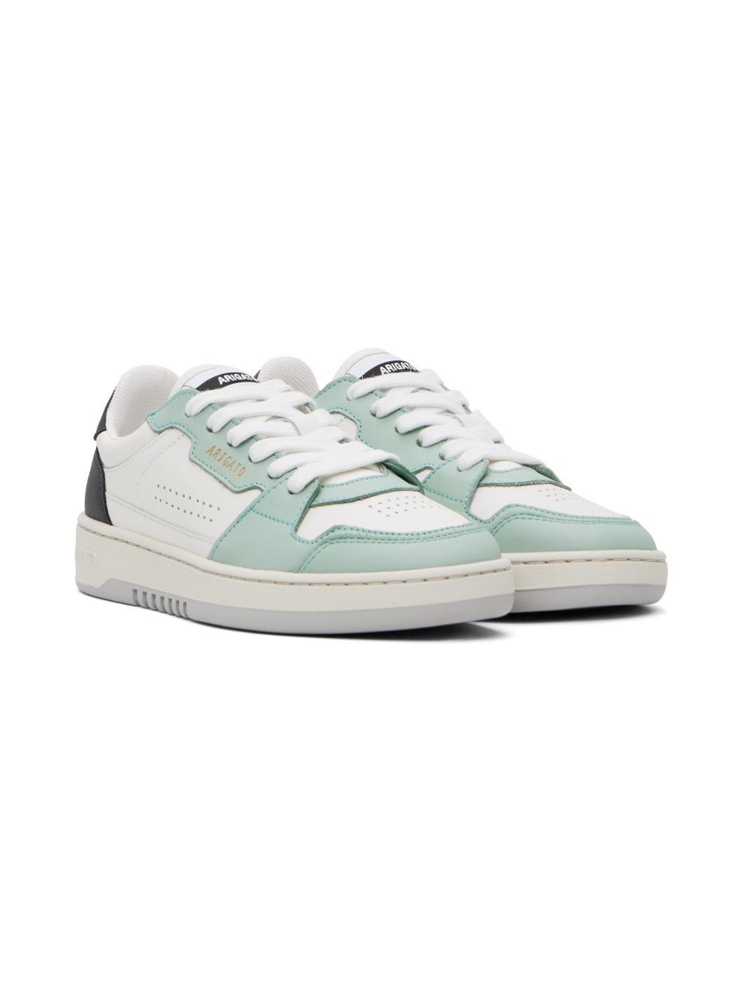 Off-White & Green Dice Lo Sneakers - 4