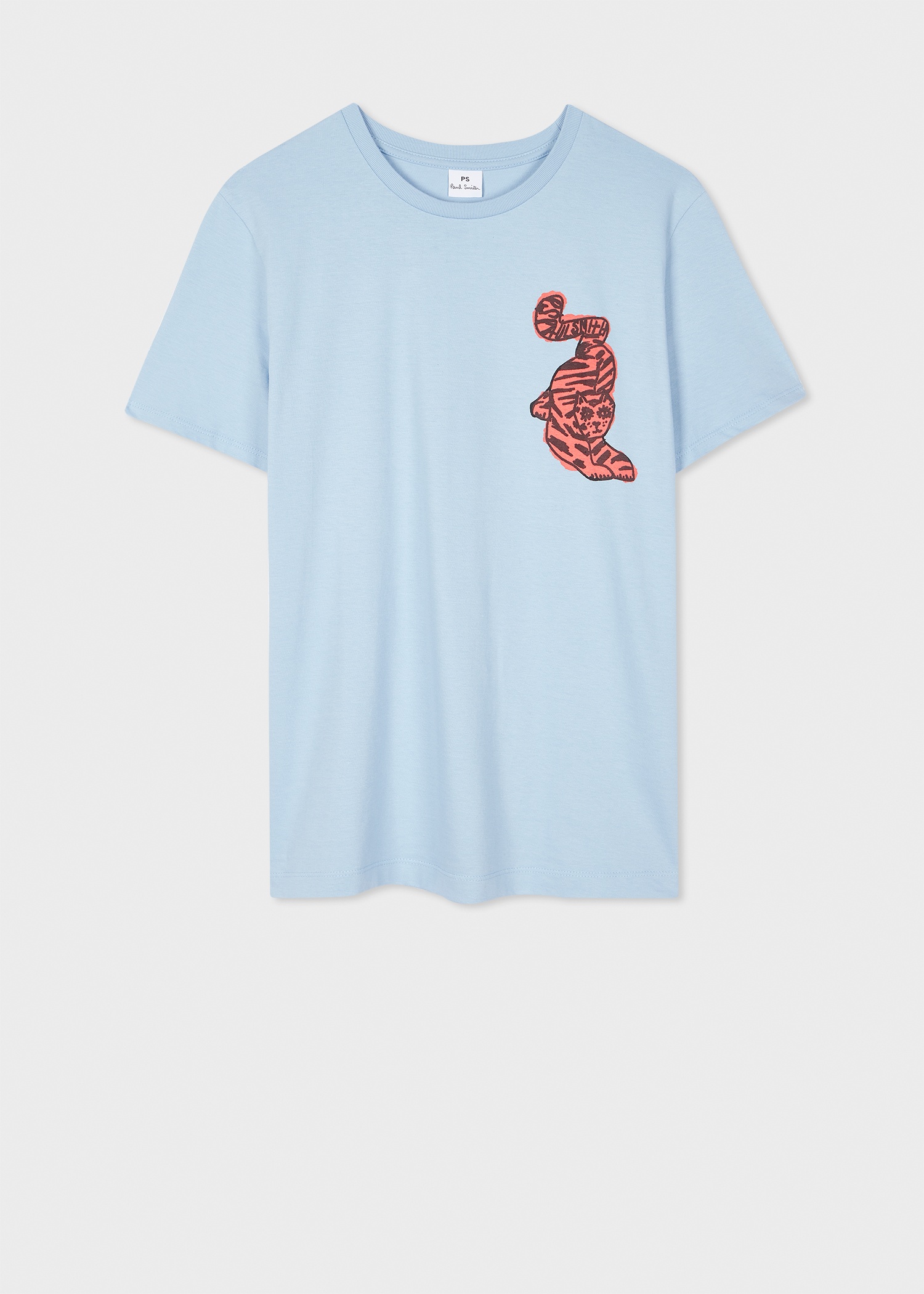 Women's Dusky Blue 'Tiger' T-Shirt - 1