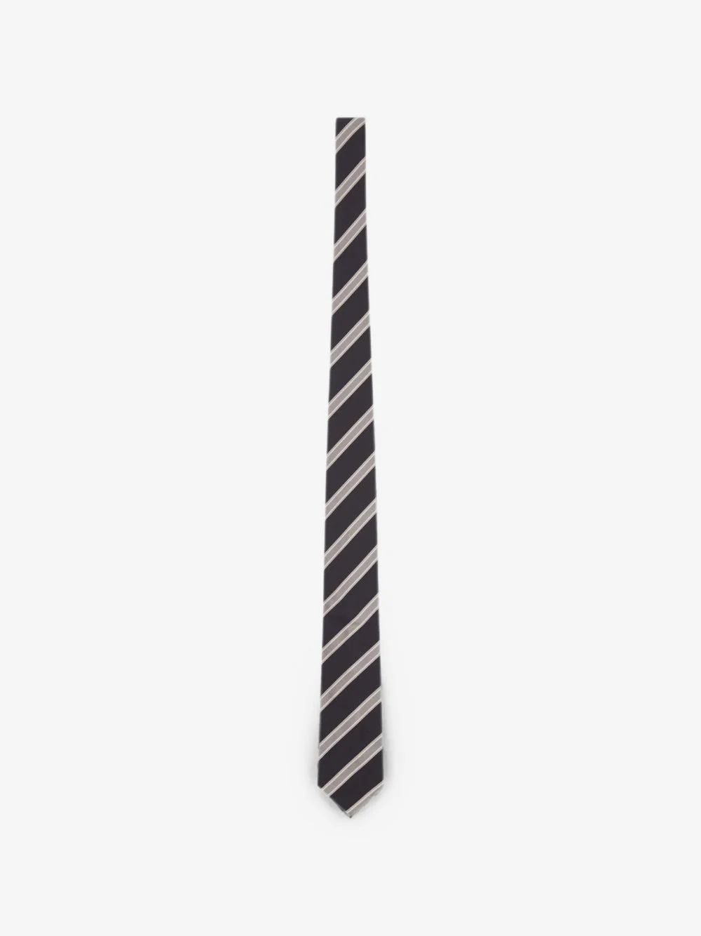 striped silk tie - 1