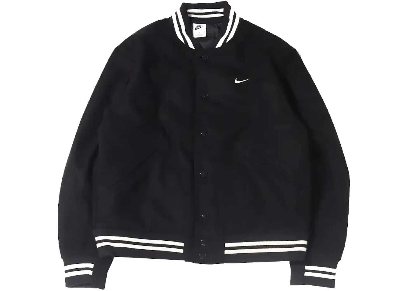 Nike Sportwear Authentics Varsity Jacket Black/White - 1