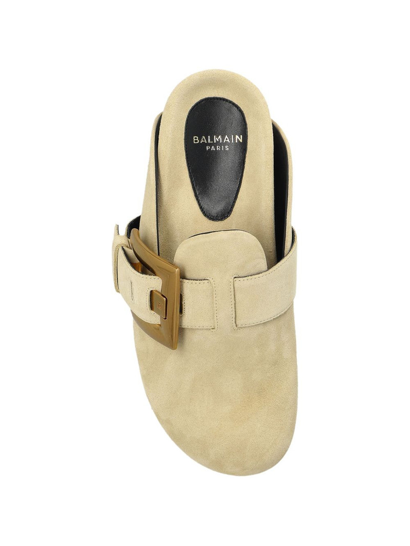 buckled flat mules 4