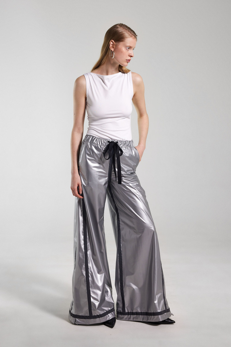 Stutterheim Karla Trousers Tape Silver outlook