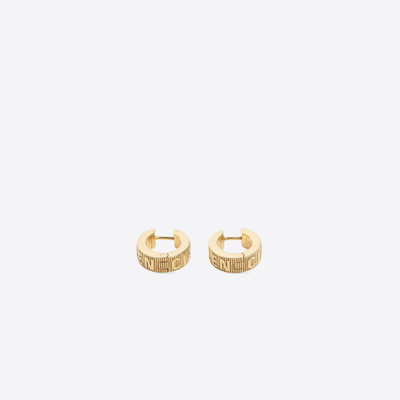 BALENCIAGA Women's Logo Hoop Earrings in Gold outlook