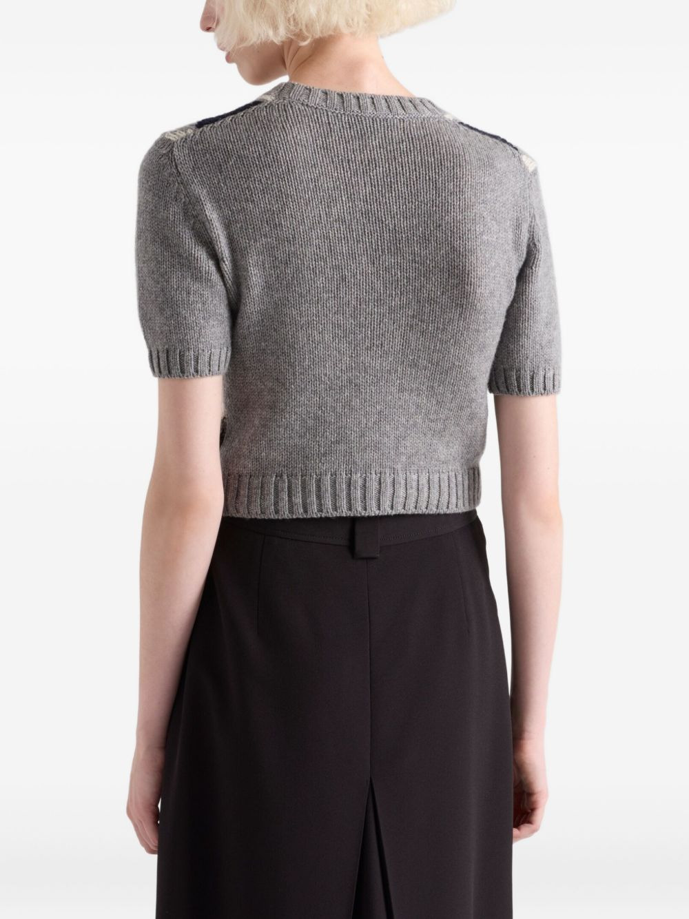 Short-sleeved cashmere sweater - 4