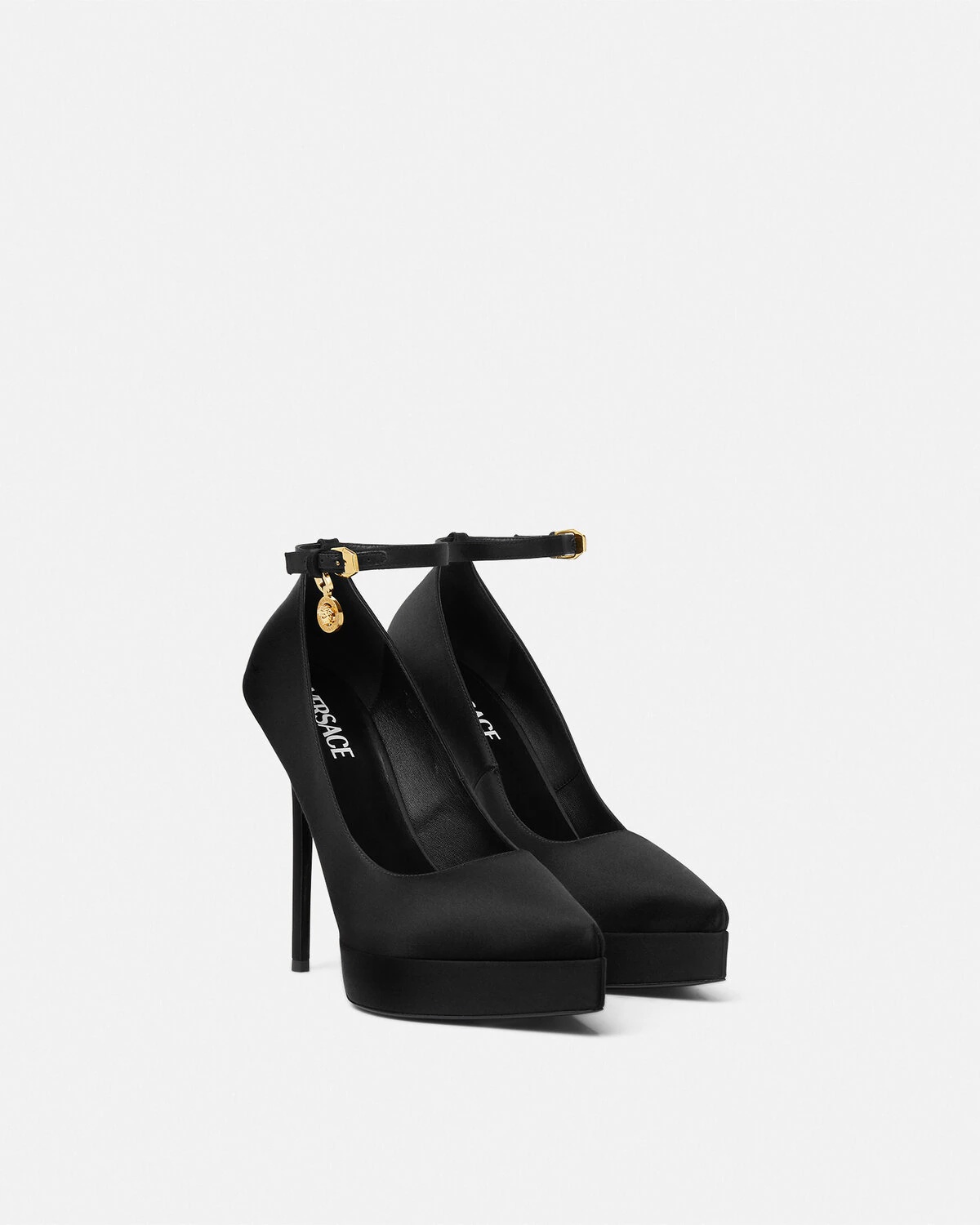 Lycia Satin Platform Pumps 140 mm - 2