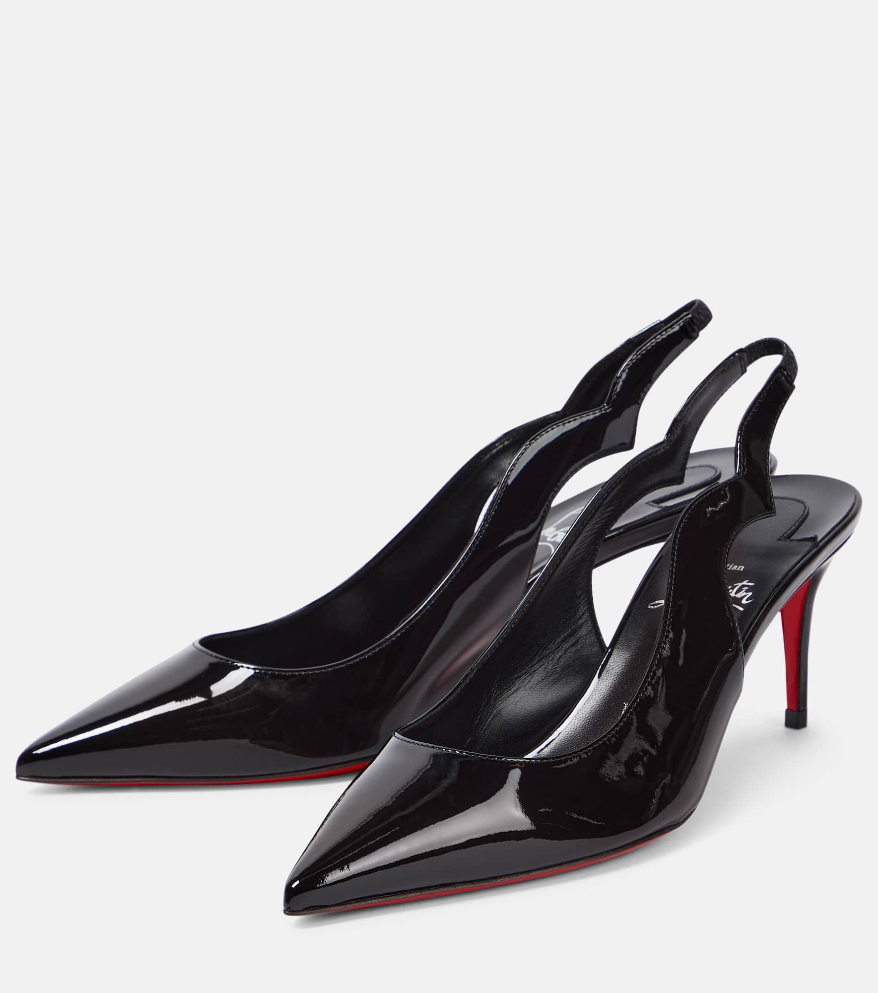 Hot Chick Sling patent leather slingback pumps - 5
