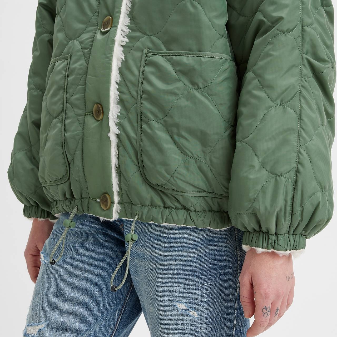 SHERPA REVERSIBLE SWING TRUCKER JACKET - 4