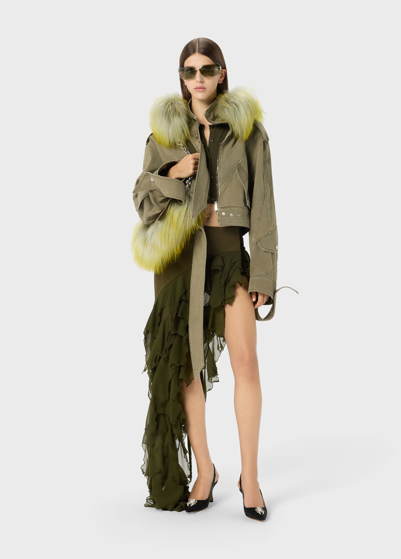 COTTON BULL JACKET WITH FUR 5