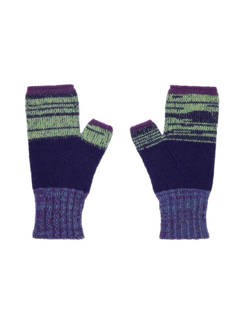 Paul Smith Blue Two Stripe Gloves outlook
