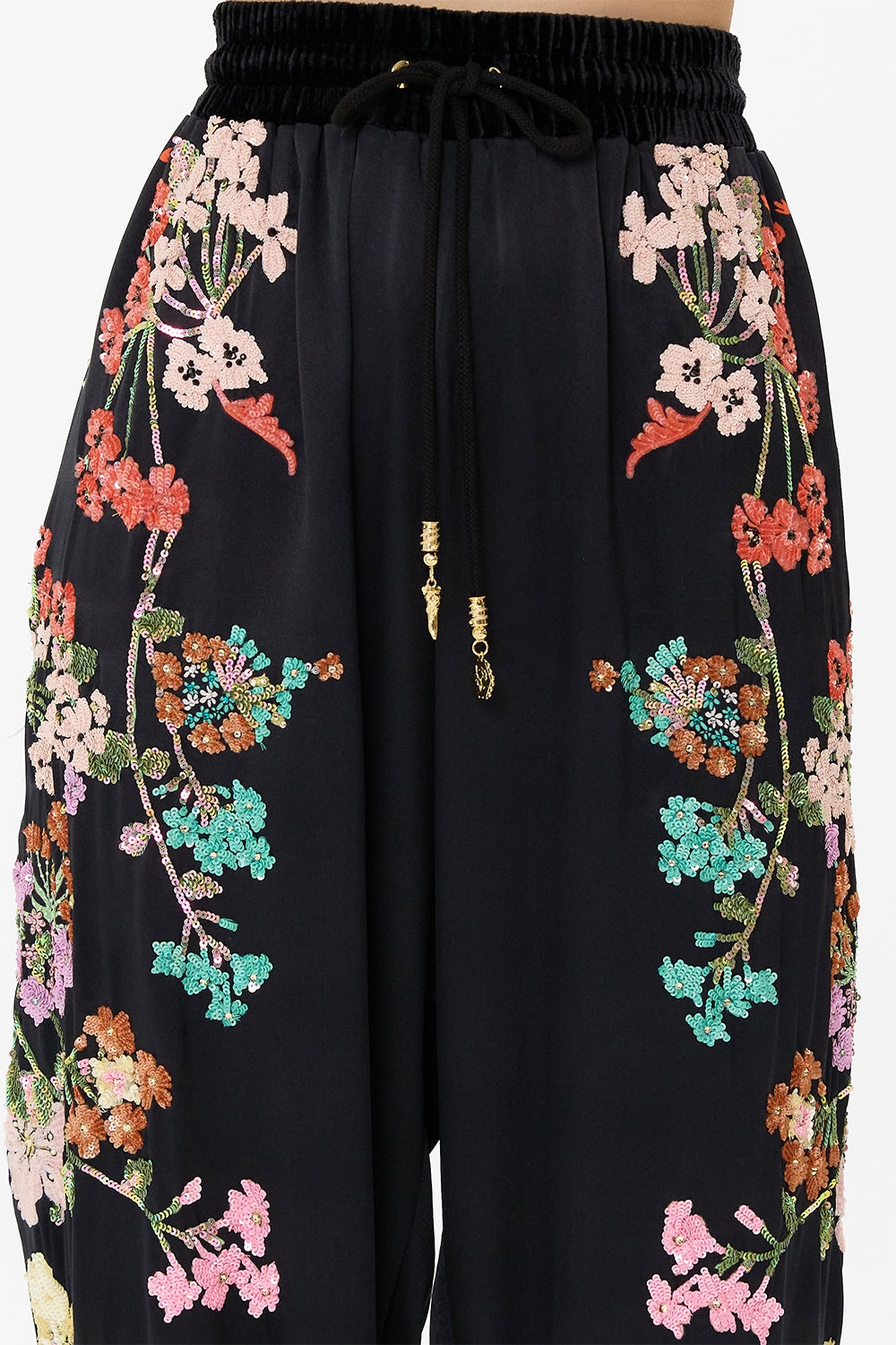 WOVEN EMBELLISHED TRACK PANT - 6
