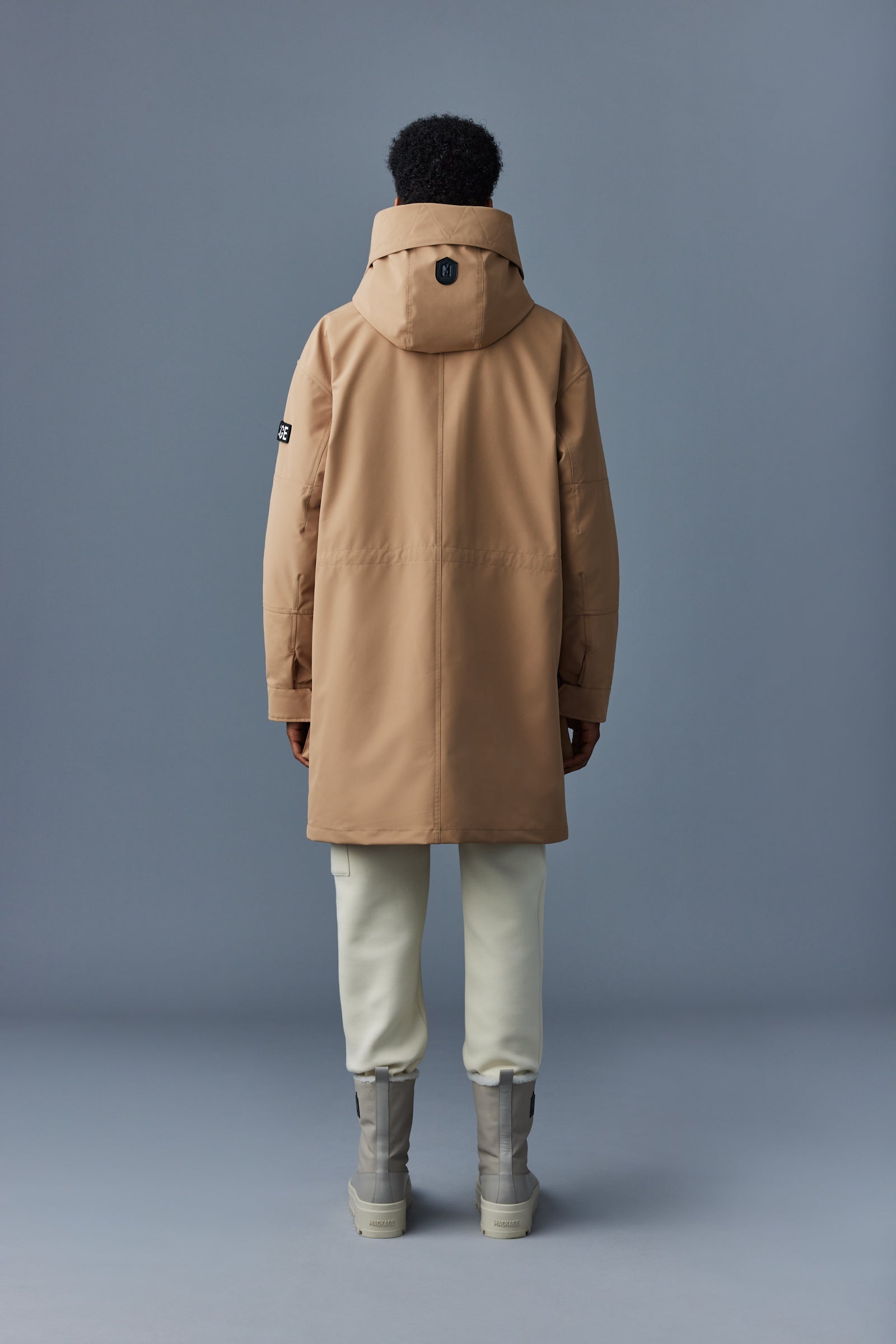 HARLEM Bonded Tech down parka with hood - 5