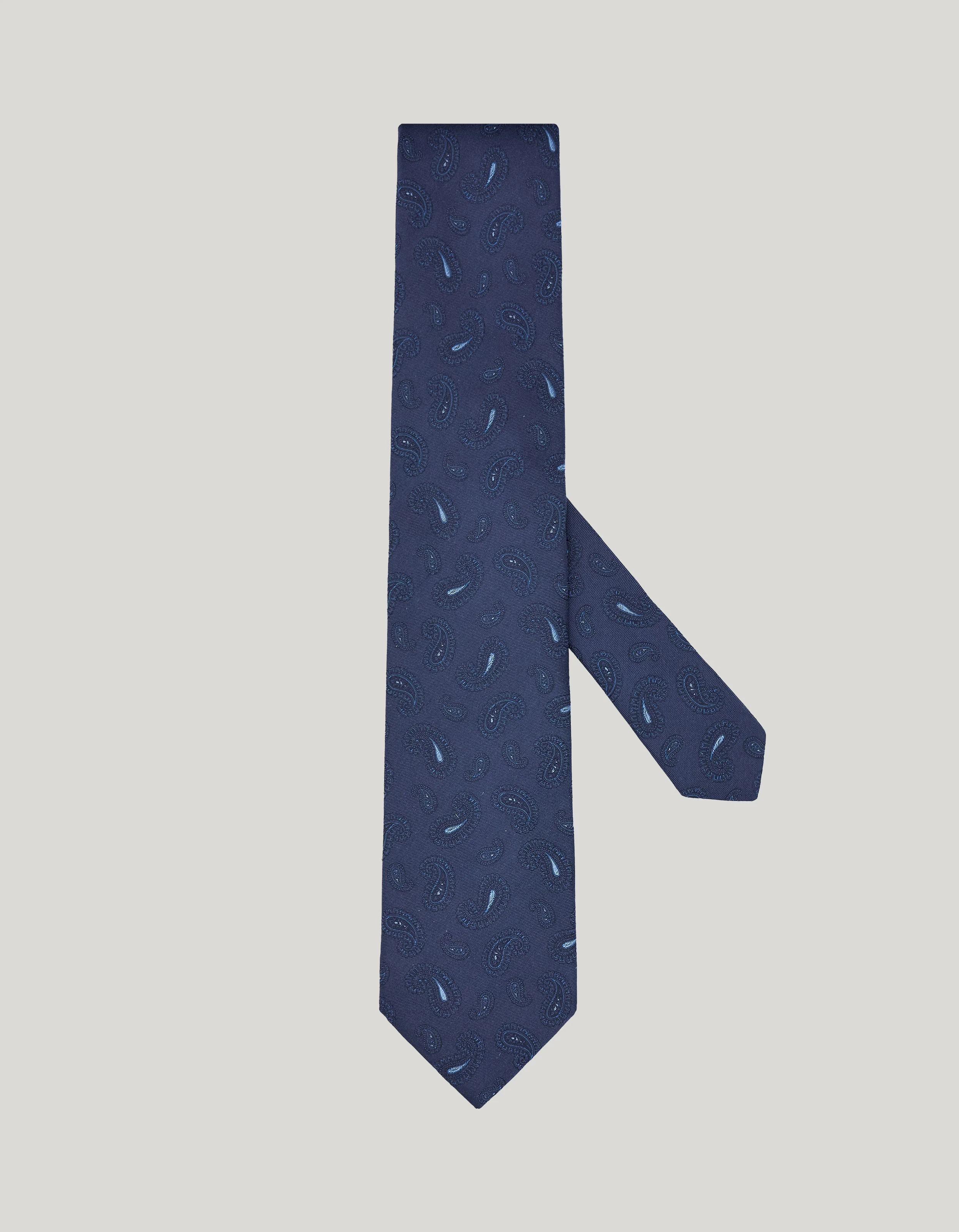 BLUE SILK TIE, PAISLEY MOTIF - 1