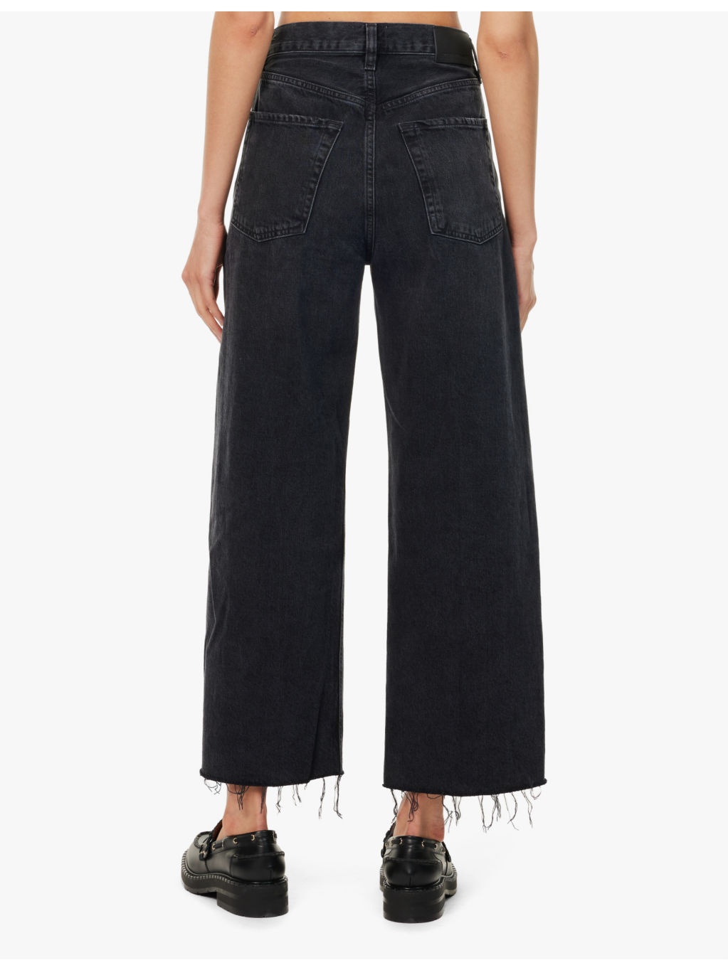 Ayla raw-hem wide-leg jeans - 4