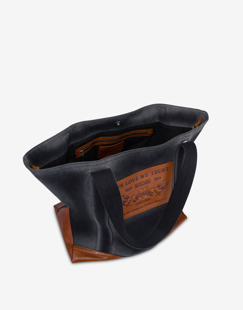 Moschino DENIM MAXI TOTE outlook