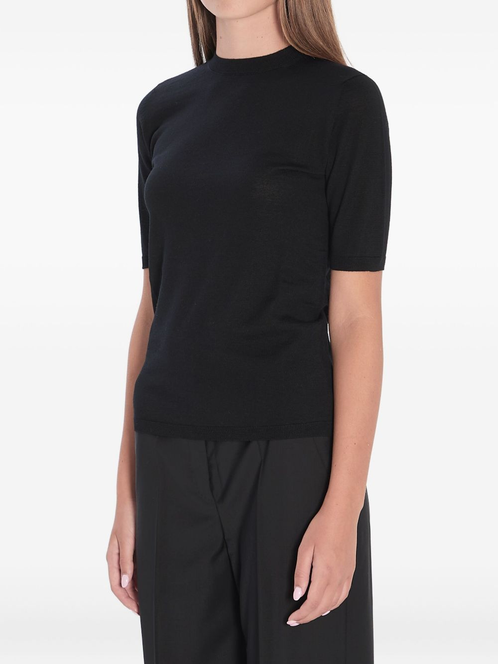 ribbed wool T-shirt - 2