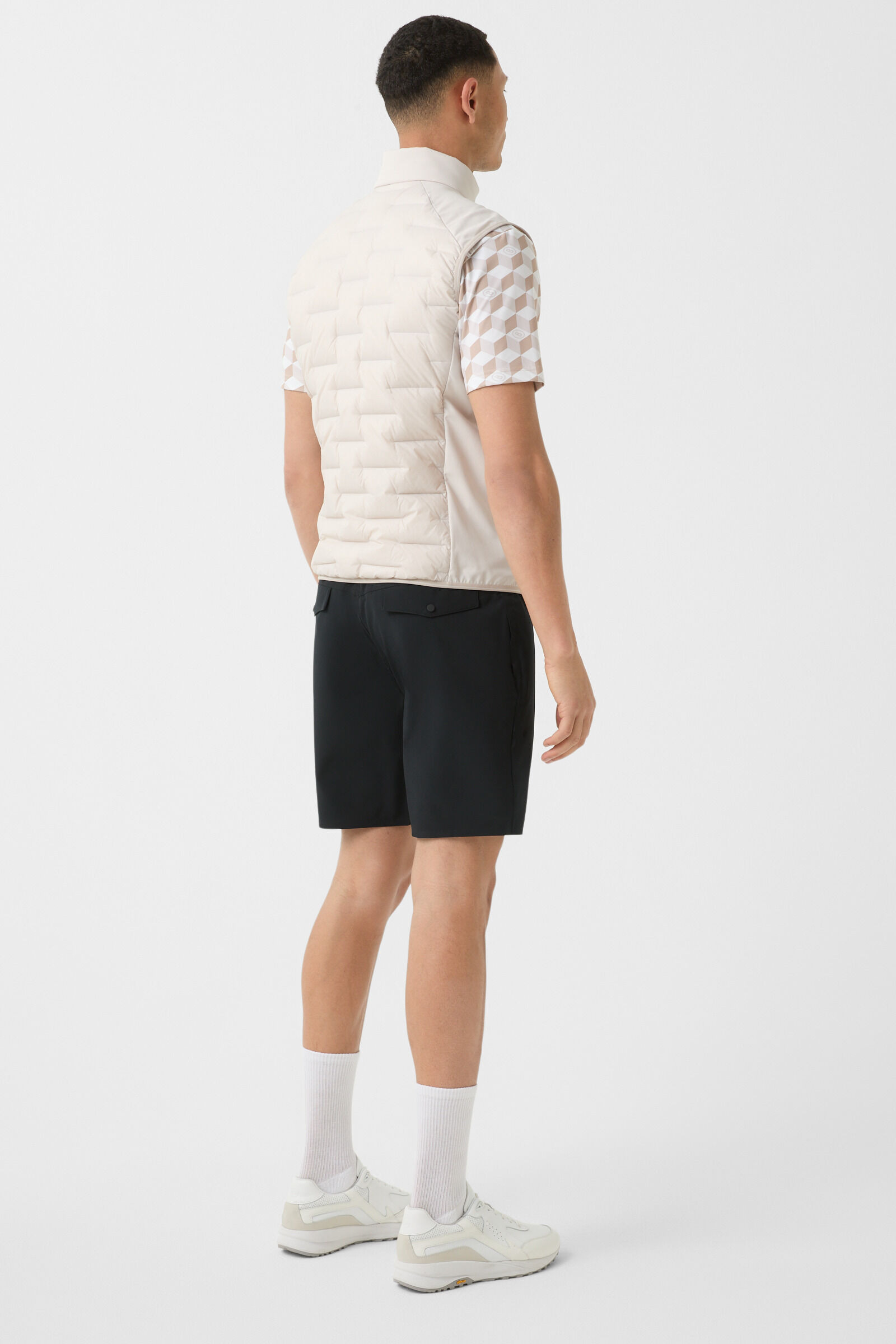 Dallin lightweight down vest in Sand - 3