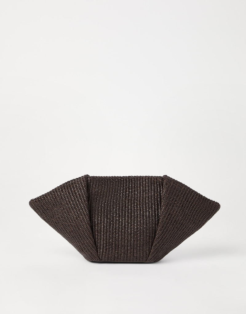 Marina pouch in techno cotton raffia 1