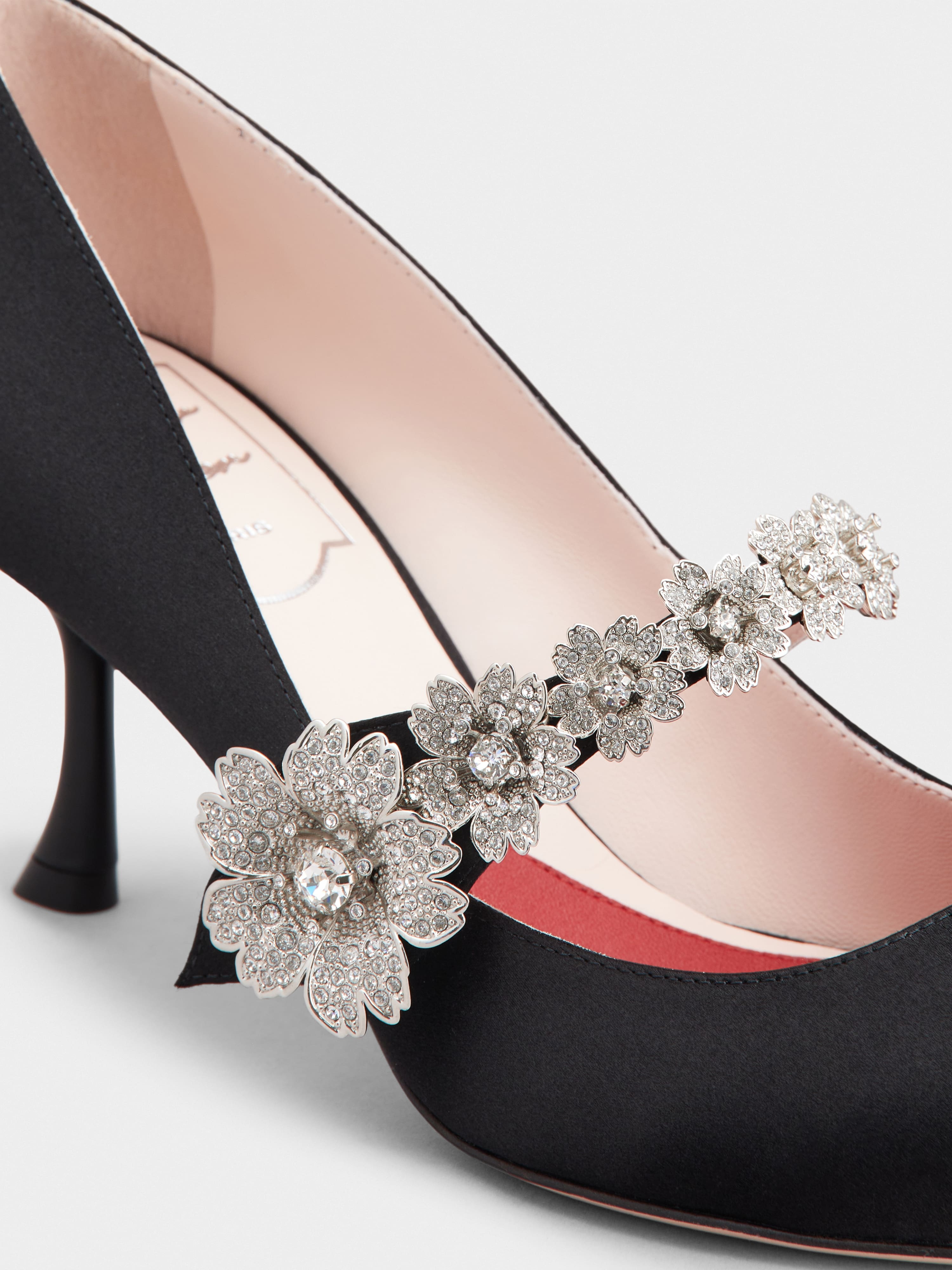 Bouquet Flower Babies Pumps in Satin - 3