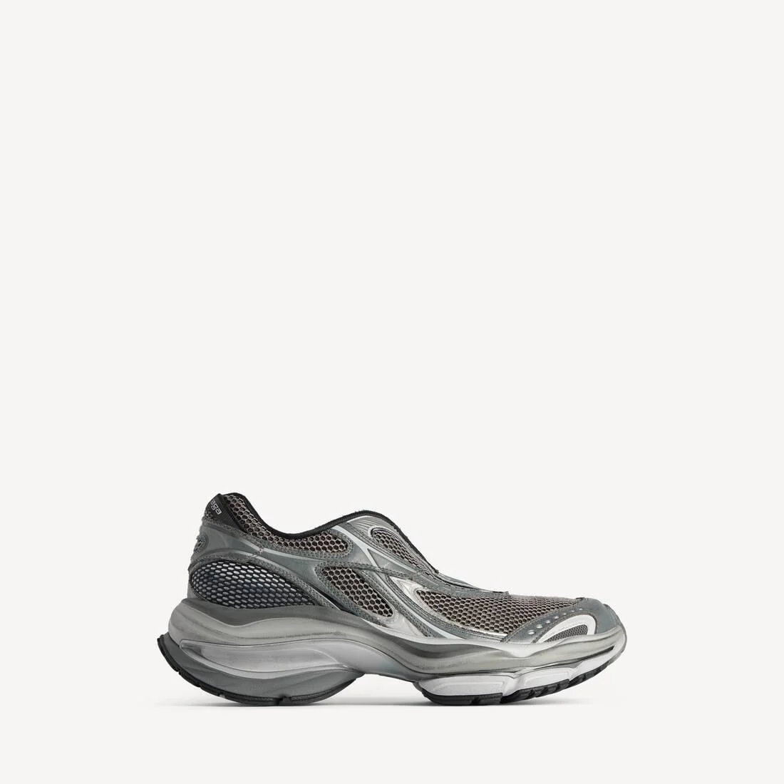 Men's D'orsay Sneaker in Grey/black - 1