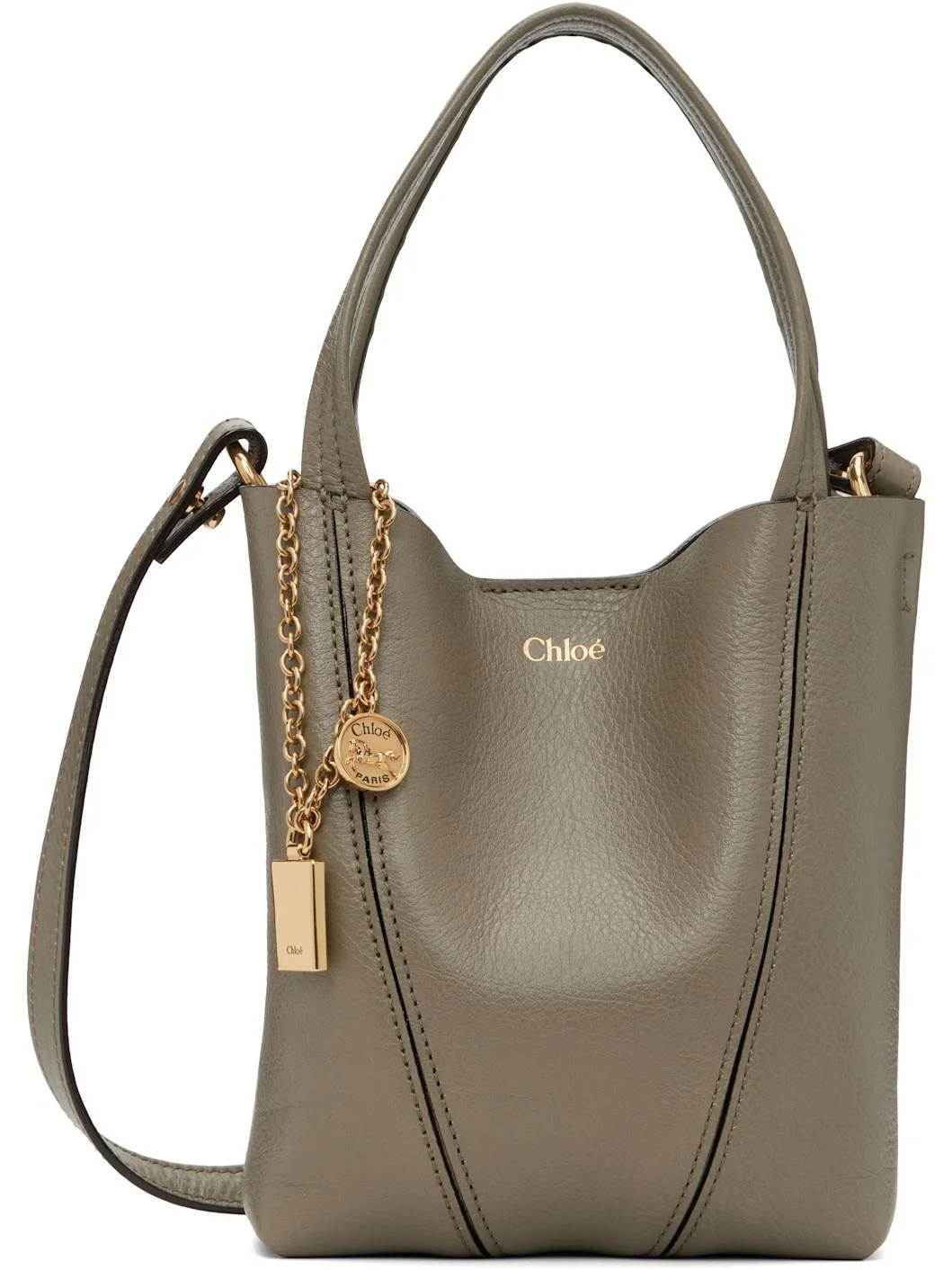 Green Small 'Chloé' Spin Tote - 1