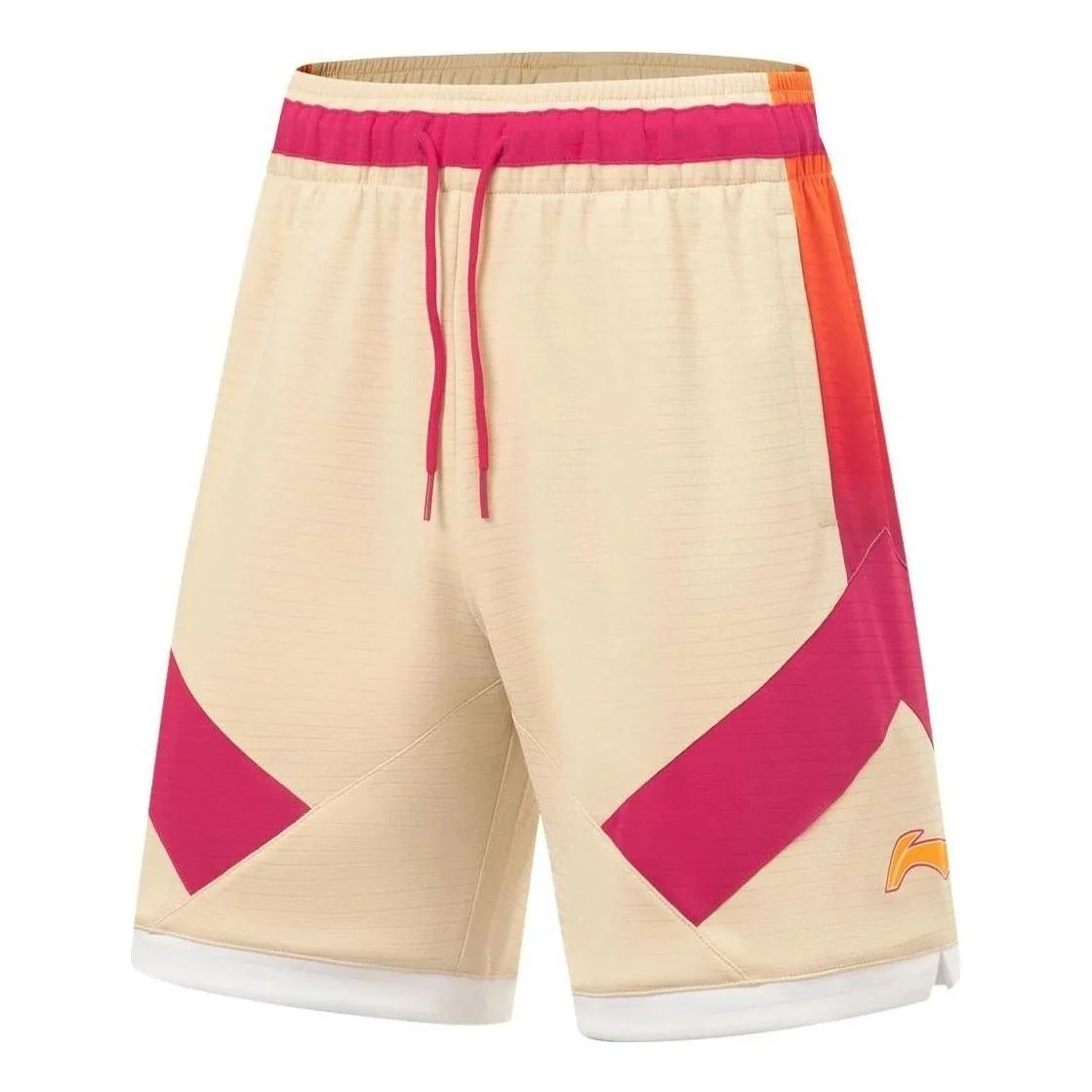 Li-Ning CBA All Star Game Basketball Shorts 'Milk Tea Pink' AAPT559-2 - 1