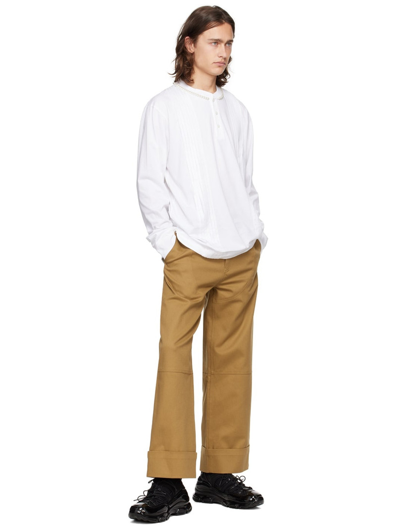 Simone Rocha Khaki Four-Pocket Jeans outlook