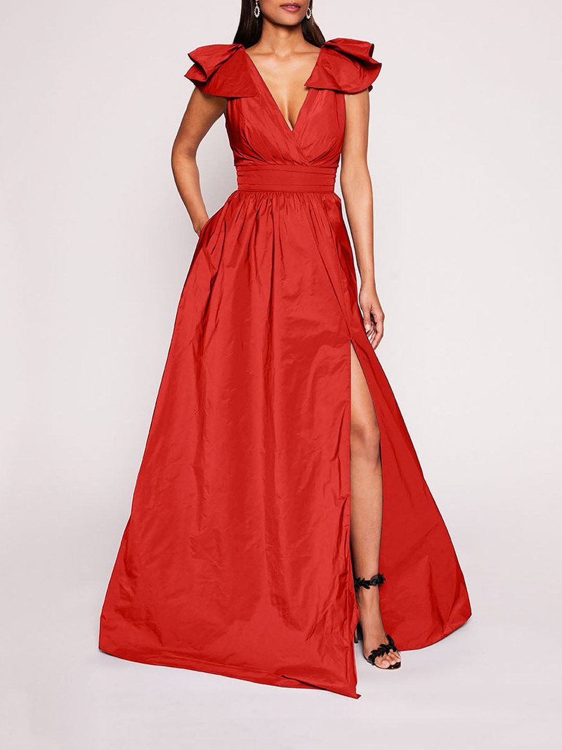 BOW TAFFETA GOWN 1