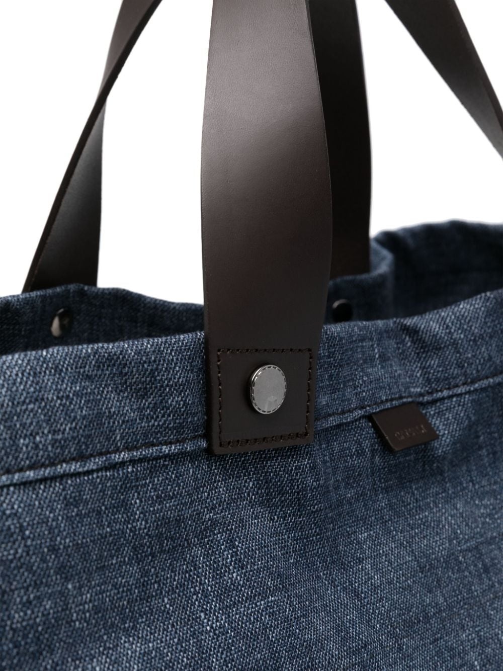 logo-patch denim holdall - 3