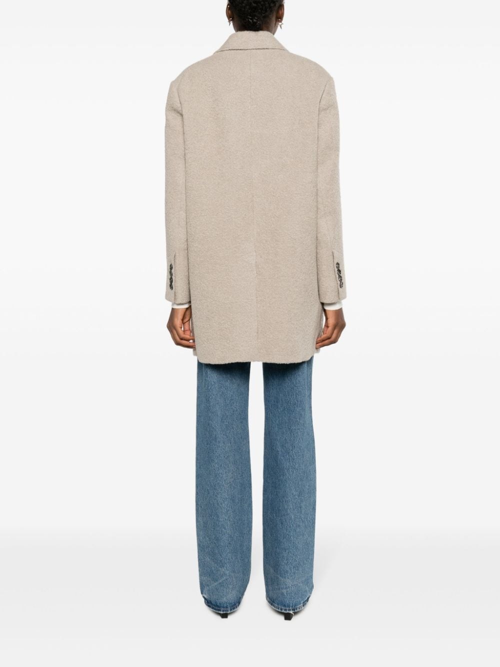 wool-blend bouclé blazer - 4
