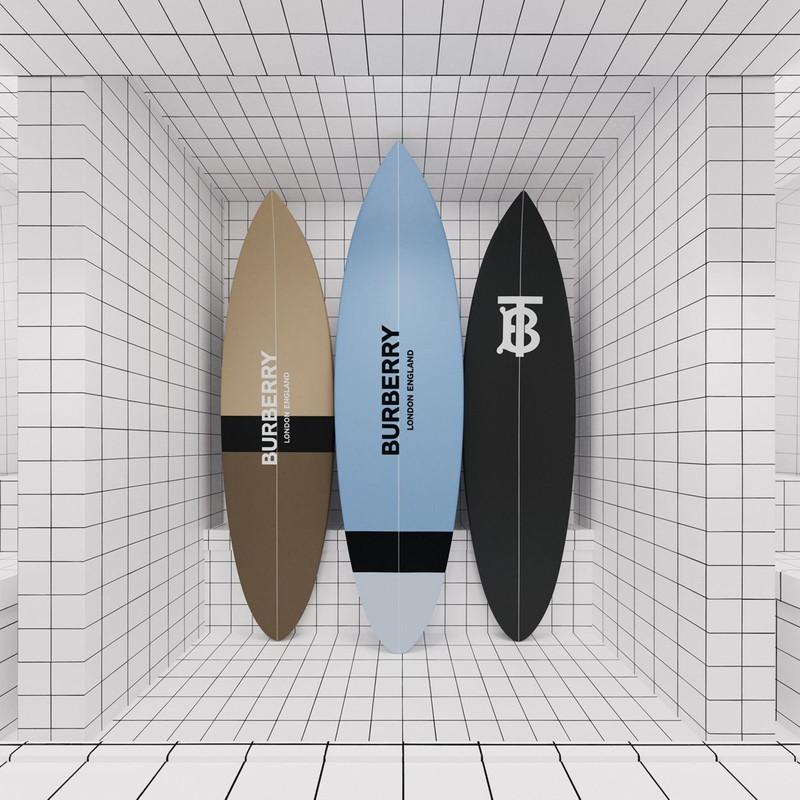 Burberry Monogram Print Surfboard outlook